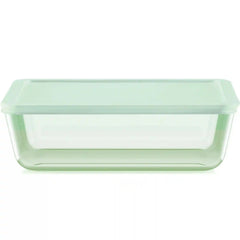 Pyrex® Simply Store® Tinted 11-cup Rectangle Storage with Green Plastic Lid