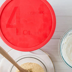 Pyrex® 4-quart Mixing Bowl with Red Lid
